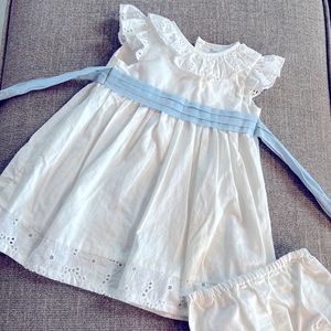 Edgehill Collection Toddler Easter Dress - 9 M - White